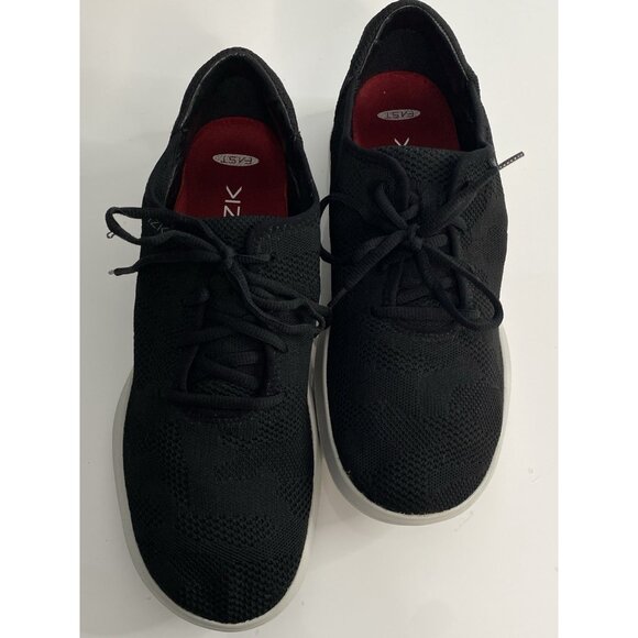 Kizik Madrid Black Knit Slip On Hands-Free Casual Comfort Sneakers Mens 12 Wide - Picture 2 of 16